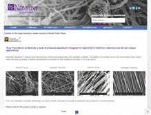 Tablet Screenshot of nanofibersolutions.com